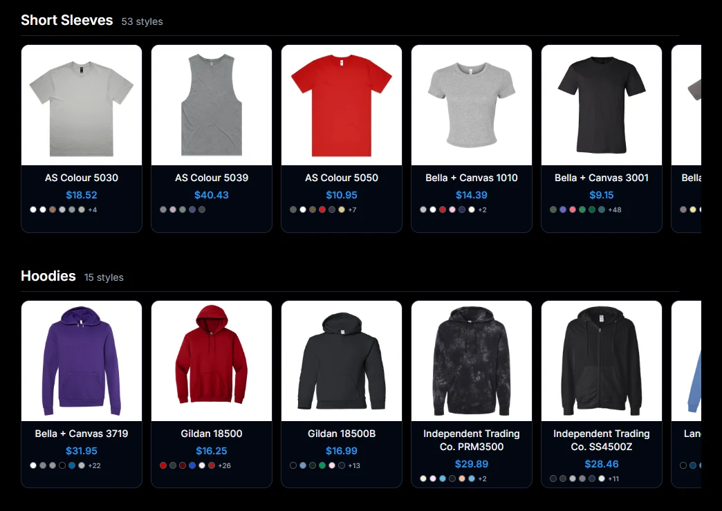 Catalog preview